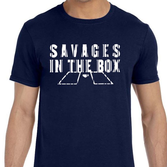 New York Yankees Savages In The Box T-Shirt - Picture 1 of 1